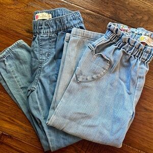 Bundle of Mini Boden Light and Dark Blue Kids Jeans